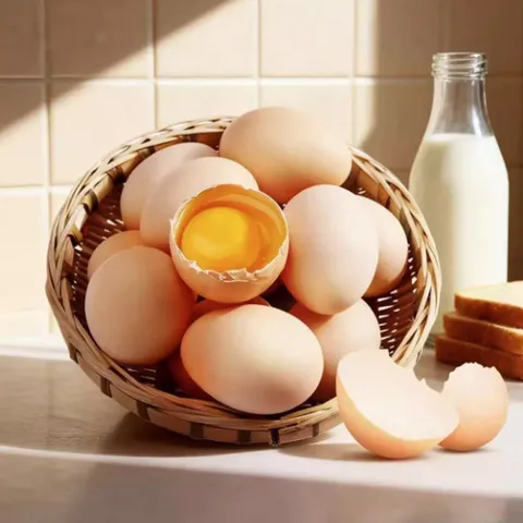 Premium Fresh Eggs for Raw Consumption - Antibiotic-Free, Grain-Fed, Nutritious Breakfast Choice, 50-Pack Family Size